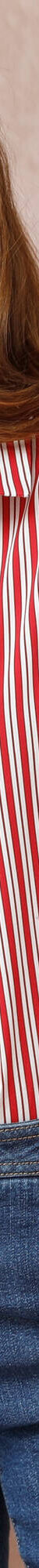 Chemisier rayé boutonné (blanc / rouge) Chemisier rayé boutonné (blanc / rouge)